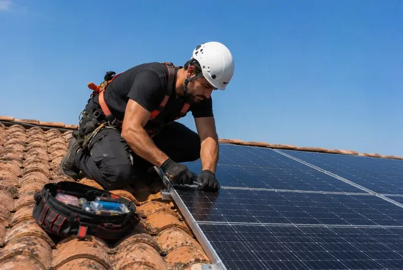 Maintenance et monitoring de panneaux solaires à Saumane-de-Vaucluse